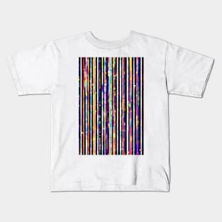 Colourful Glamour Stripes Kids T-Shirt